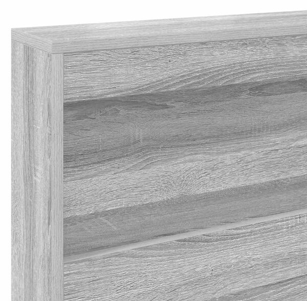 VidaXL Tároló fejtámla Szürke Sonoma 207,5 x 137,5 x 76,5 cm Faanyag