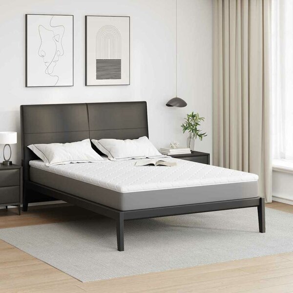 VidaXL Kókusz Topper Fehér 140 x 200 cm Jacquard szövet