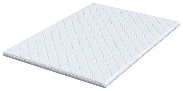 VidaXL Kókusz Topper Fehér 140 x 200 cm Jacquard szövet
