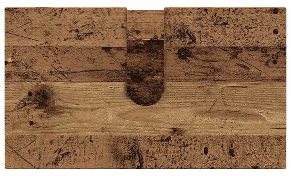 VidaXL Fürdőszoba bútor szett 4 db Öreg fa 61 x 35 x 64 cm