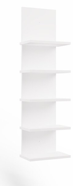 Aldabra R5P könyvespolc 29.5x19x100 cm függesztett, fehér