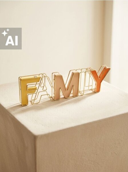 Sinsay - Fali dekoráció FAMILY - többszínű
