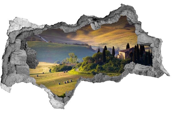 3d lyuk fal dekoráció Toszkána