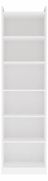 Aldabra RIMINI könyvespolc 50x32x183 cm, fehér