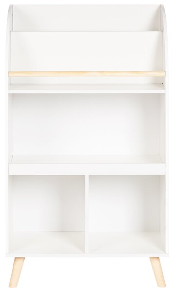 Háromszintes könyvespolc LILOET 102 cm Fehér