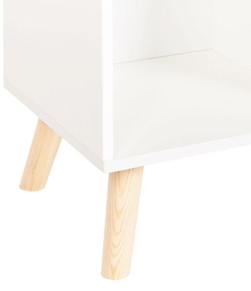 Háromszintes könyvespolc LILOET 102 cm Fehér