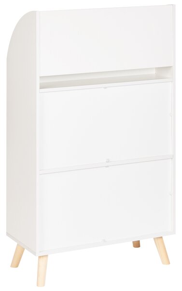 Háromszintes könyvespolc LILOET 102 cm Fehér