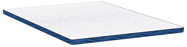 VidaXL Matrac topper 140 x 190 cm vastag Jacquard szövet Fehér