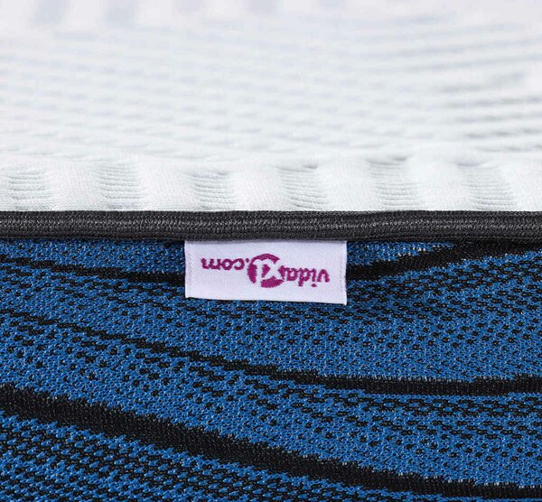 VidaXL Matrac topper 140 x 190 cm vastag Jacquard szövet Fehér