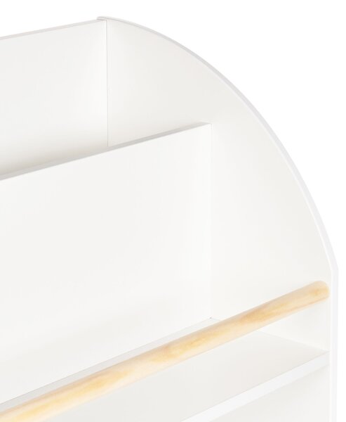 Háromszintes könyvespolc LILOET 102 cm Fehér
