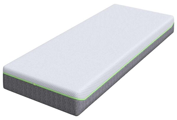 VidaXL Matrac Közepesen puha 80 x 200 cm Fehér és Szürke