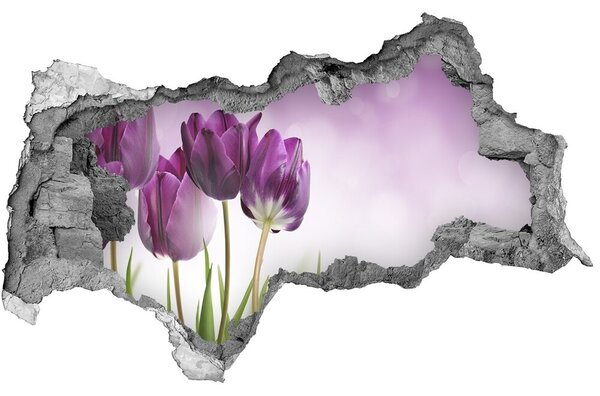3d lyuk fal dekoráció Filé tulipán