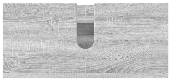 VidaXL Fürdőszoba bútor szett 2 pcs Szürke sonoma 76.5 x 35 x 64 cm