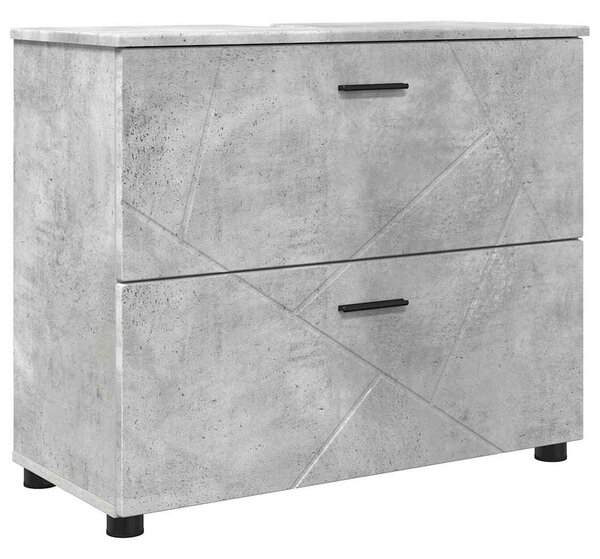 VidaXL Fürdőszoba bútor szett 4 db Beton Szürke 35 x 30 x 192 cm