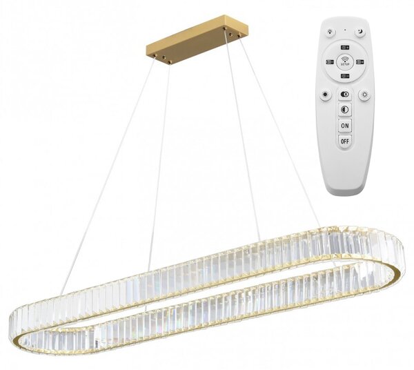 Toolight Szerszámlámpa, LED mennyezeti lámpa 100x30 cm, 22W, APP1508-CP, arany matt, OSW-06971