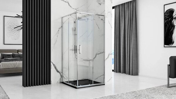 Zuhanytálca Grand Black 80x100