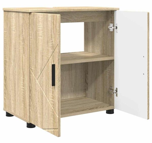 VidaXL Fürdőszoba bútor szett 3 pcs sonoma tölgy 61 x 35 x 64 cm