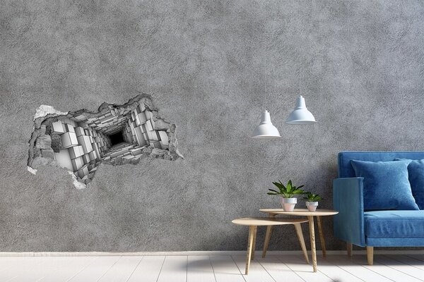 3d lyuk fal dekoráció Tunnel kocka