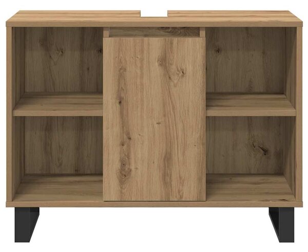 VidaXL Fürdőszoba bútor szett 3 pcs Barna 30 x 30 x 180 cm Faanyag
