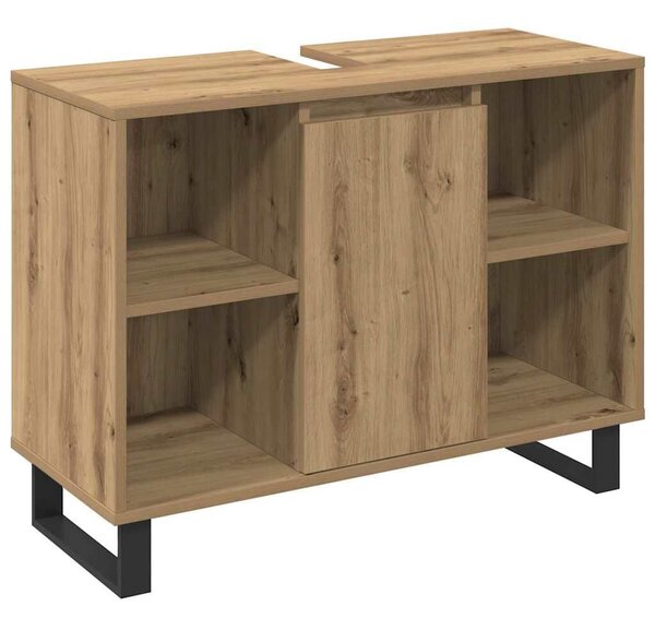 VidaXL Fürdőszoba bútor szett 3 pcs Barna 30 x 30 x 180 cm Faanyag