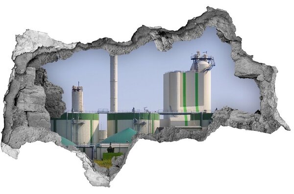 3d lyuk fal dekoráció A biogáz üzem