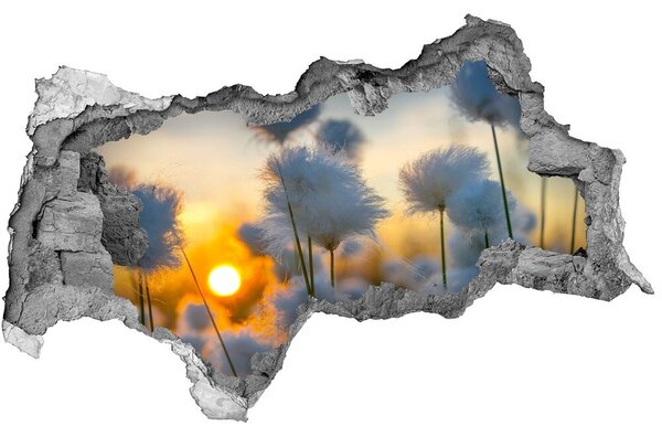 3d lyuk fal dekoráció Pamut fű