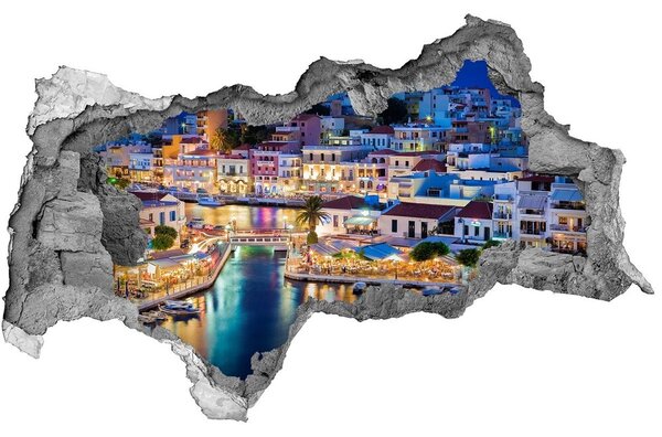 3d lyuk fal dekoráció Kréta görögország
