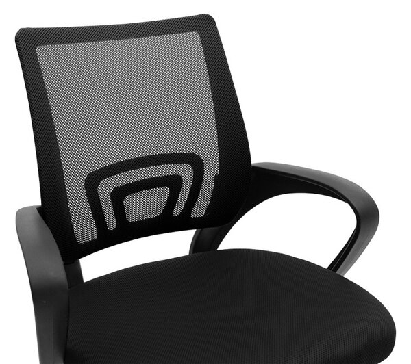 Irodai szék Berto 2 Pako World, textil, fekete, 60x48x85-95 cm