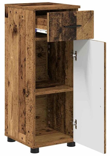 VidaXL Fürdőszoba bútor szett 3 pcs Régi fa 61 x 35 x 64 cm Faanyag