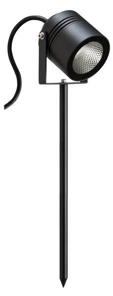 LCD LED földi tüskés reflektor 5014, Fekete, Alumínium, Modern