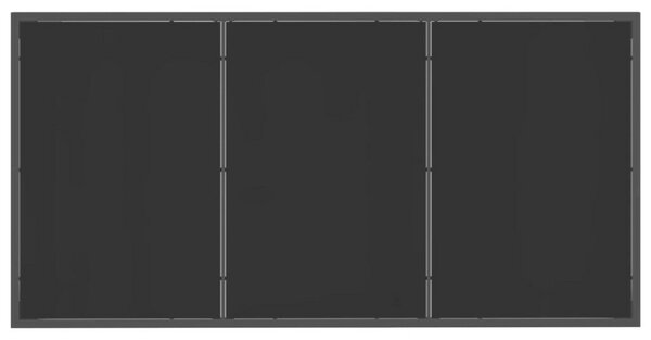 Kert étkező szett 9 pcs Fekete és Antracit 160 x 80 x 73 cm