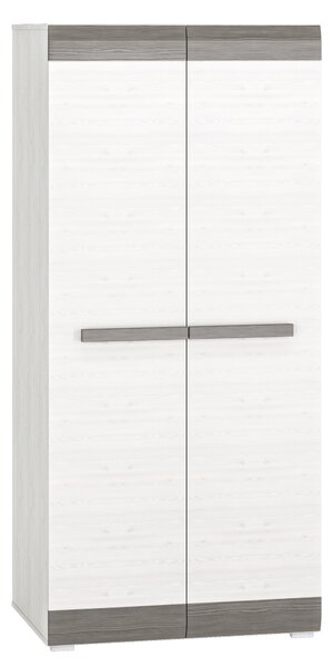 Blanco 01 kétajtós szekrény - 92 cm - hófenyő / new grey