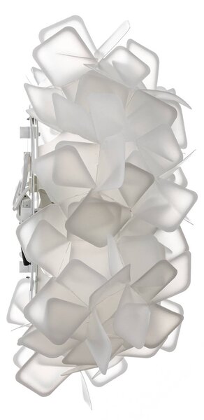 Slamp Clizia - format. fali lámpa, fehér, Fehér / opál, Nappali / Étkező, Műanyag, Dizájn