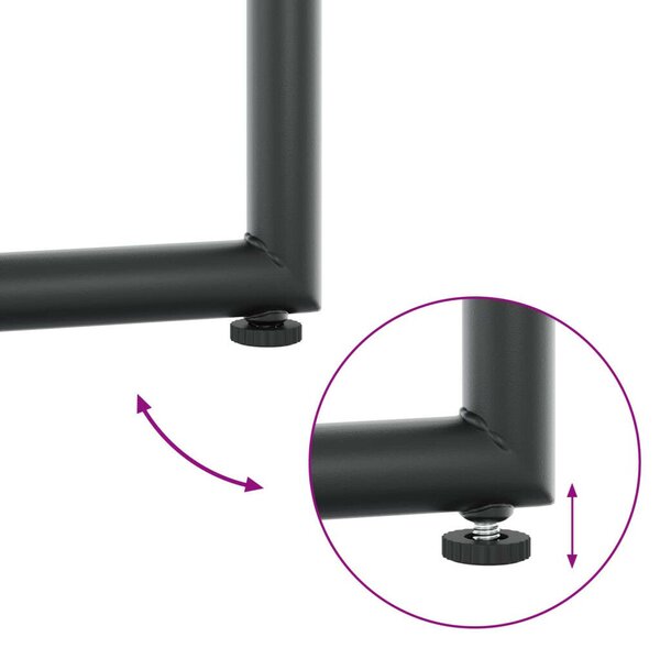 Kert étkező szett 9 pcs Fekete és Antracit 160 x 80 x 73 cm