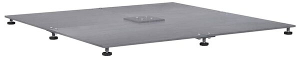 VidaXL Napernyőtalp Sötétszürke fára emlékeztető 100 x 100 x 4 cm Acél