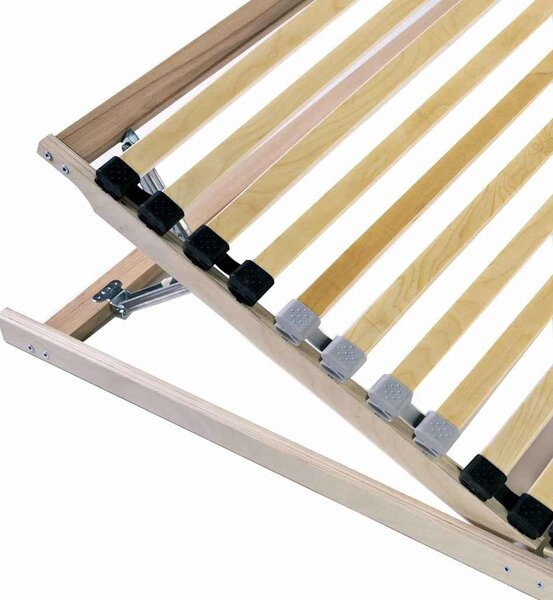 VidaXL Lécalap fejtámlával Barna 70 x 190 cm Tömör bükkfa