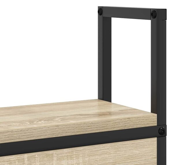 VidaXL Tárolós Fejtámla Töltő Állomással sonoma tölgy 150 cm Faanyag