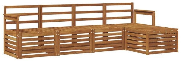 VidaXL Kültéri kanapé szett 5 pcs Természetes