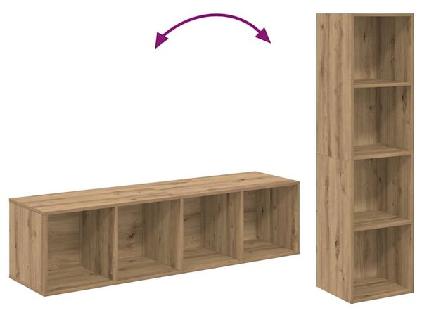 VidaXL TV szekrény garnitúra 4 pcs Barna 37 x 37 x 142,5 cm Faanyag