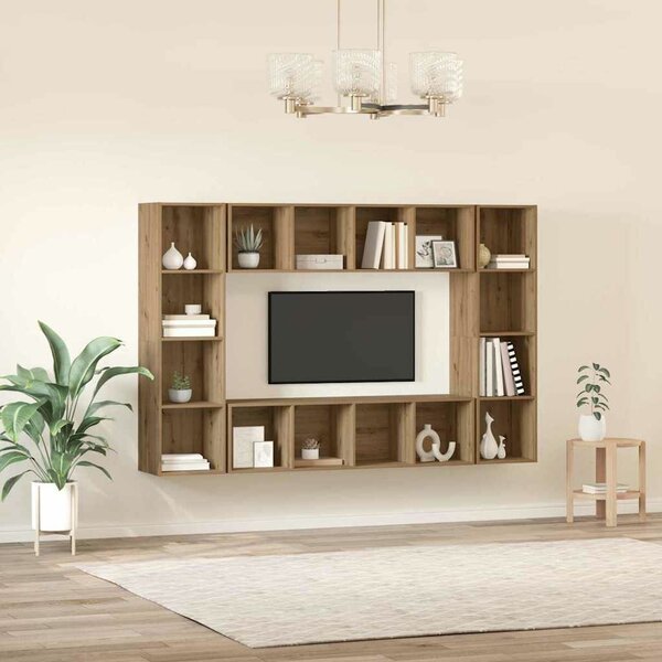 VidaXL TV szekrény garnitúra 4 pcs Barna 37 x 37 x 142,5 cm Faanyag