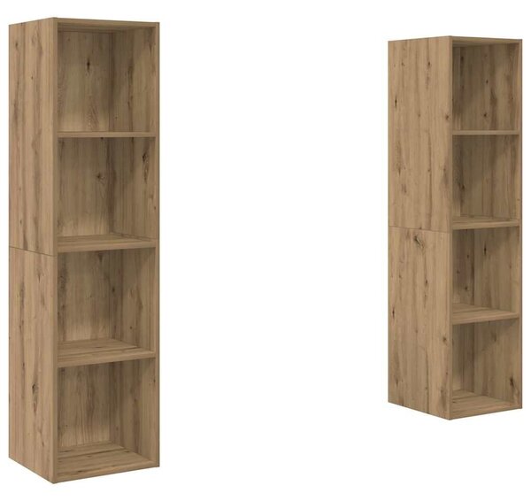 VidaXL TV szekrény garnitúra 2 pcs Barna 37 x 37 x 142,5 cm Faanyag