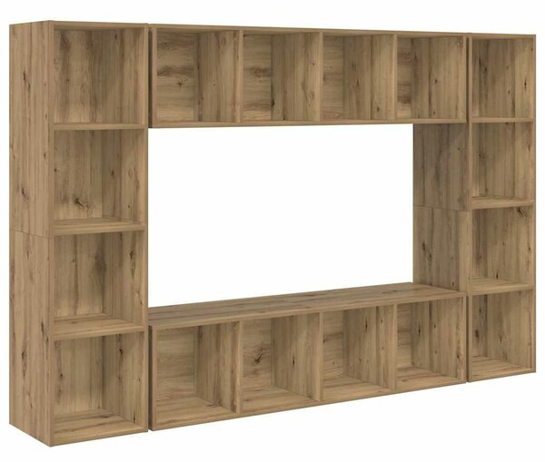 VidaXL TV szekrény garnitúra 4 pcs Barna 37 x 37 x 142,5 cm Faanyag