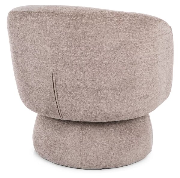 Forgatható design fotel COSMIC RAVEN, sötétbézs RAVEN 30