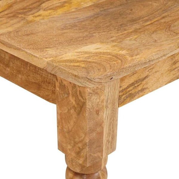 VidaXL Dohányzóasztal Barna 110 x 55 x 77 cm Tömör Mangófát