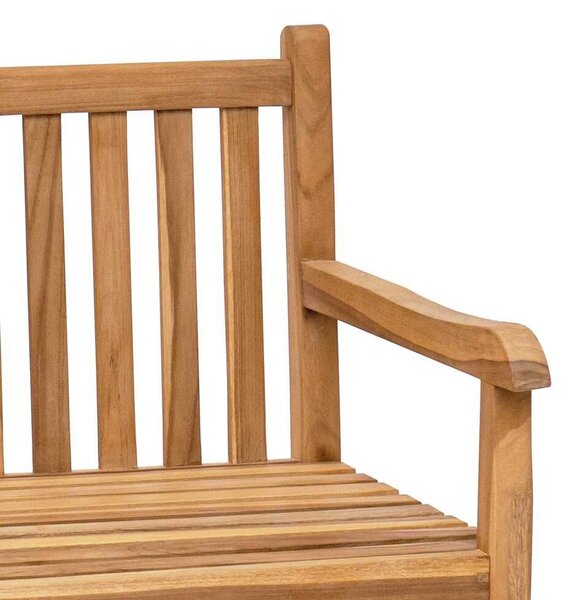 VidaXL Kerti pad tárolóval ajtóval 150 x 60 x 90 cm Tömör Teakfa