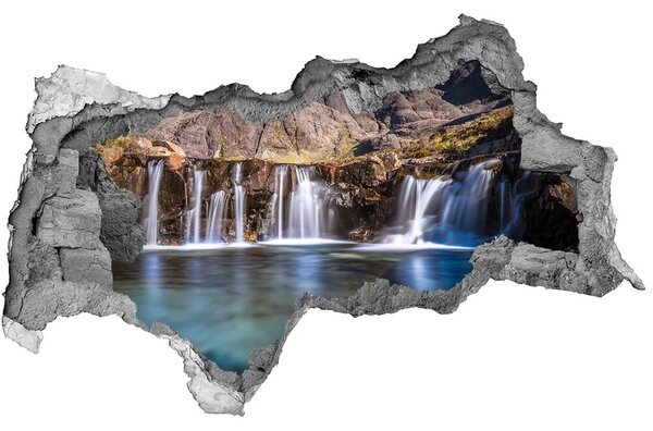 3d-s lyukat fali matrica Vízesés a hegyekben
