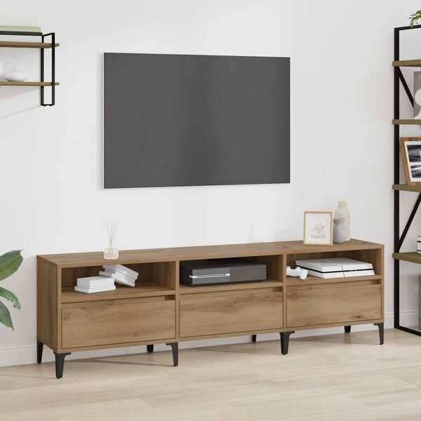 VidaXL TV szekrény kézműves tölgy 150 x 30 x 44.5 cm Faanyag