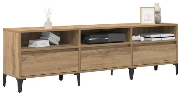 VidaXL TV szekrény kézműves tölgy 150 x 30 x 44.5 cm Faanyag