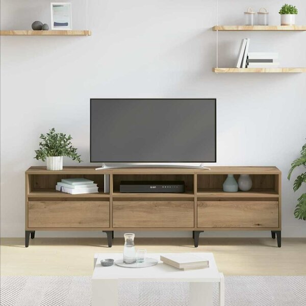 VidaXL TV szekrény kézműves tölgy 150 x 30 x 44.5 cm Faanyag