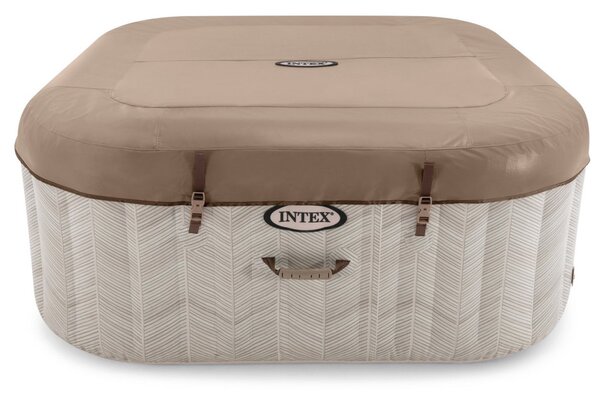 INTEX Chevron Deluxe S2 Felfújható Jacuzzi – 4 személyes, sósvizes rendszerrel (28446)